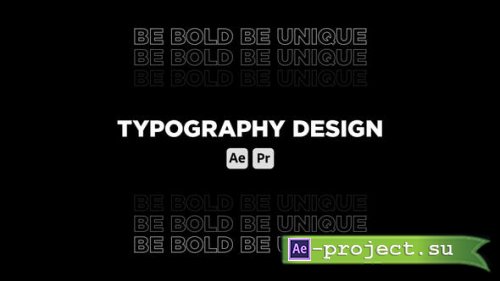 Videohive - Typography - 53439044 - Project for After Effects