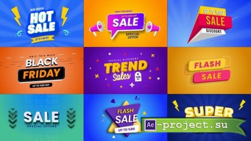Videohive - 3D Sale Text Effects - 53437957 - Project for After Effects