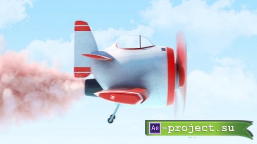 Videohive - Airplane Sky Logo - 46288231 - Project for After Effects