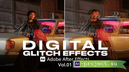 Videohive - Digital Glitch Effects 01 Ae - 53465356 - Project for After Effects