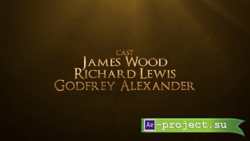 Videohive - Gold Credits - 53457414 - Project for After Effects