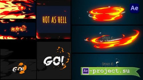 Videohive - Fire Logo Text Opener [After Effects] - 53453698 - Project for After Effects