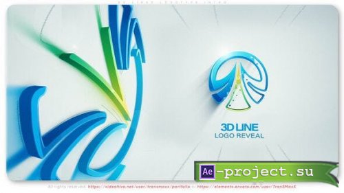 Videohive - 3D Lines Logotype Intro - 53450107 - Project for After Effects