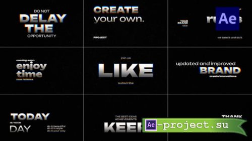 Videohive - Text Animation / /Ae - 53458890 - Project for After Effects