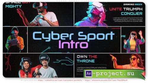 Videohive - Cyber Sport 4K Intro - 53492877 - Project for After Effects