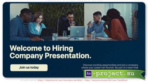 Videohive - Company Hiring Presentation - 53472435 - Project for After Effects
