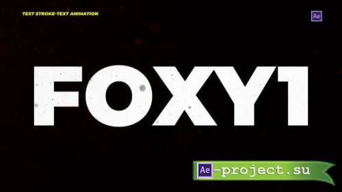 Videohive - Text Stroke-Text Animation - 53489945 - Project for After Effects