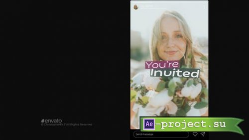 Videohive - Wedding Invitation // Vertical Stories - 52845210 - Project for After Effects