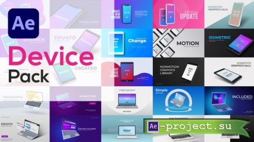 Videohive - Modern Device Pack | Mock-up - 53483998 - Project for After Effects