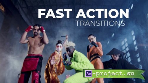 Videohive - Fast Action Transitions | After Effects - 53511763 - Project for After Effects