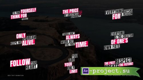 Videohive - Box Text Animation | After Effects - 53502306 - Project for After Effects