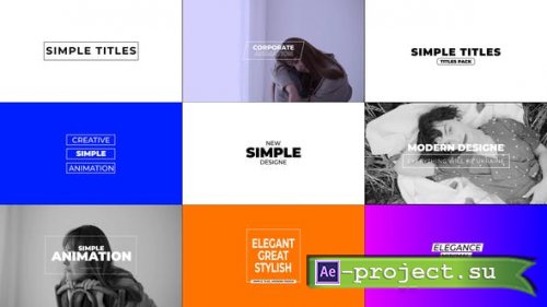 Videohive - Simple Titles | After Effects - 53432608 - Project for After Effects