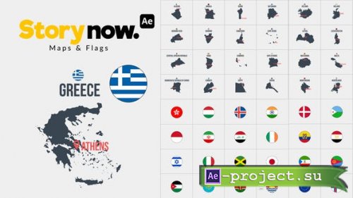 Videohive - Story Now | Maps & Flags - 53527818 - Project for After Effects