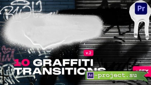 Videohive - Graffiti Transitions v2 | MOGRT - 53539415 - Premiere Pro Templates