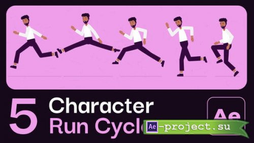 Videohive - Character Animation Run Cycles - 53318824 - Project for After Effects