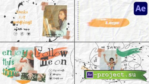 Videohive - Crumpled Paper Slides for After Effects - 53520663 - Project for After Effects