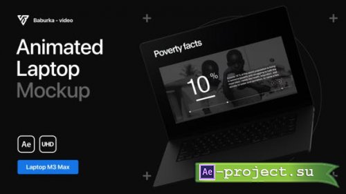 Videohive - Animated Laptop Mockup | M3 Max - 53527246 - Project for After Effects