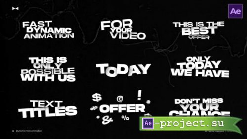 Videohive - Dynamic Text Animation  AE - 53525527 - Project for After Effects