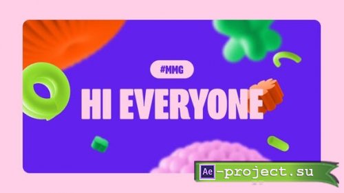 Videohive - Colorful 3D Social Media Intro - 53011240 - Project for After Effects