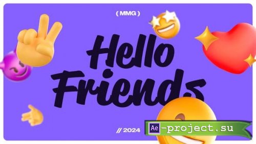 Videohive - 3D Emoji Intro - 52916469 - Project for After Effects