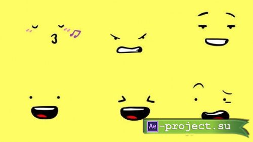 Videohive - Cartoon Animated Face Pack 01 - 51771611 - Project for After Effects