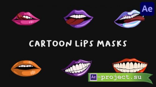 Videohive - Cartoon Lips Masks | After Effects - 53551495 - Project for After Effects