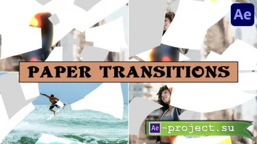 Videohive - Paper Hand Drawn Seamless Transitions | After Effects - 53542237 - Project for After Effects