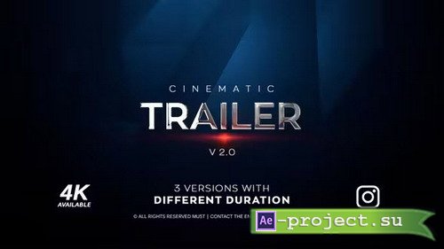 Cinematic Trailer 4K 21494406 - Project for After Effects (Videohive)