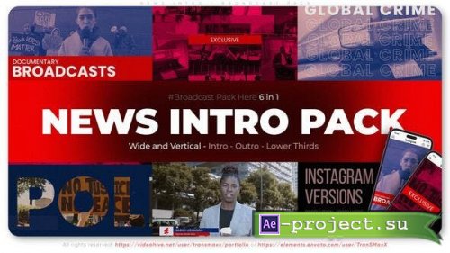 Videohive - News Intro - Broadcast Pack - 53582951 - Project for After Effects