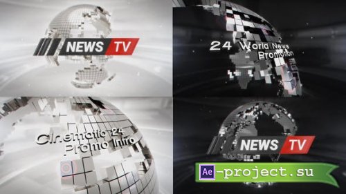 Videohive - 24 World News Intro - 53582767 - Project for After Effects