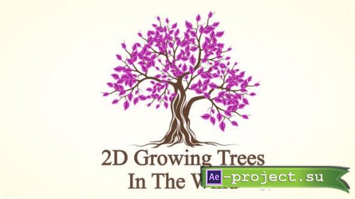 Videohive - 2D Growing Trees In The Wind - 53543282 - Project for After Effects