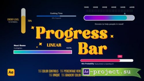 Videohive - Linear Progress Bar - 53559280 - Project for After Effects