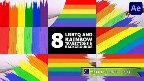 Videohive - Rainbow And LGBTQ Transitions And Backgrounds | After Effects - 53592027 - Project for After Effects