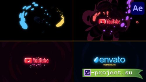 Videohive - Neon Drops Logo for After Effects - 53629285 - Project for After Effects