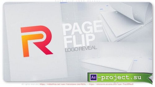 Videohive - Page Flip Logo Reveal - 53649096 - Project for After Effects