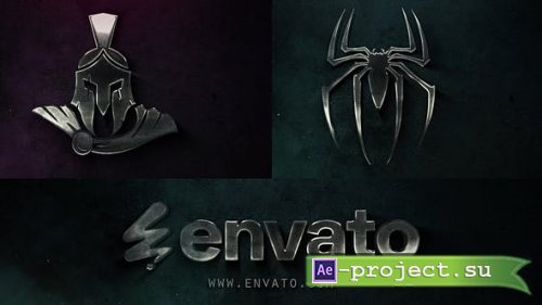 Videohive - Dark Cinematic Metal Logo Intro - 53646632 - Project for After Effects