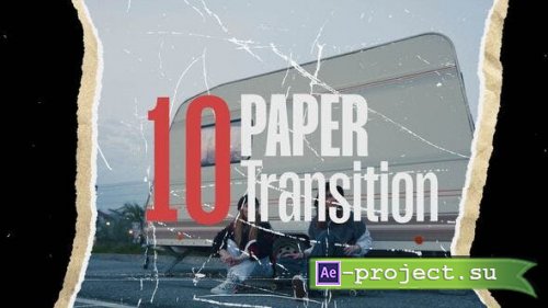 Videohive - Torn Paper Transitions - 53684949 - Project for After Effects