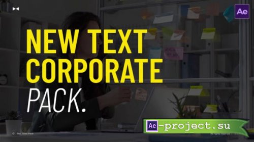 Videohive - Text Titles Pack  AE - 53688487 - Project for After Effects