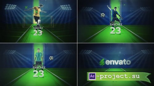 Videohive - Soccer Players v3 - 53689414 - Project for After Effects