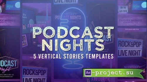 Videohive - Podcast Nights Stories - 53688976 - Project for After Effects