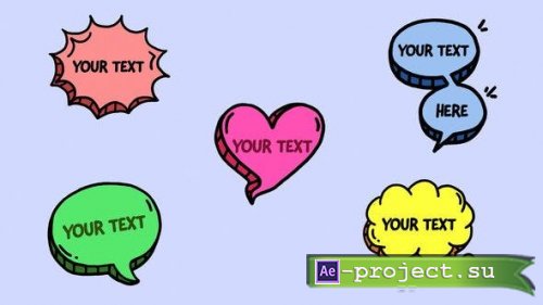 Videohive - Speech Bubbles Pack - 53537306 - Project for After Effects