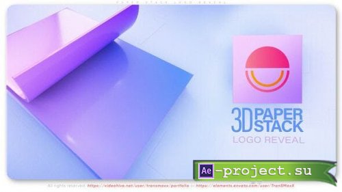 Videohive - Paper Stack Logo Reveal - 53669372 - Project for After Effects