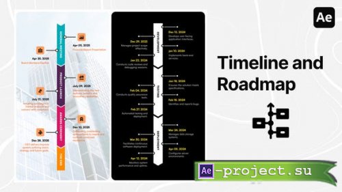 Videohive - Vertical Timeline and Roadmap Infographics - 53693829 - Project for After Effects