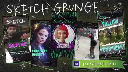 Videohive - Sketch Grunge Stories - 53696202 - Project for After Effects