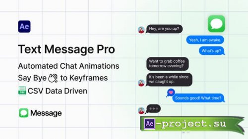 Videohive - Text Message Pro - 53207239 - Project for After Effects