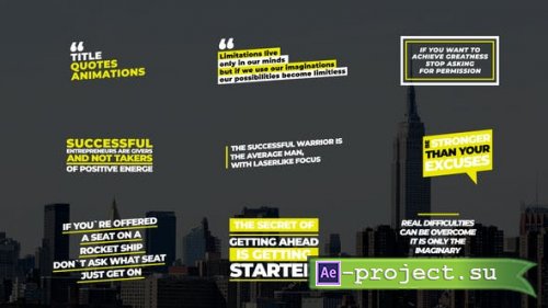 Videohive - Quotes Titles | AE - 53727433 - Project for After Effects