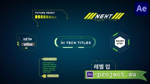 Videohive - High Tech Titles for After Effects - 53727285 - Project for After Effects