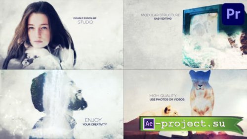 Videohive - Double Exposure Studio | Premiere Pro MOGRT - 53736378 - Premiere Pro Templates