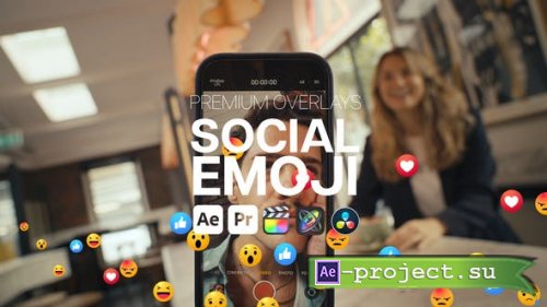 Videohive - Premium Overlays Social Emoji - 53820465 - Project for After Effects