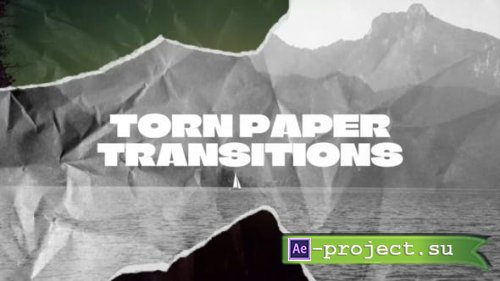 Videohive - Torn Paper Transitions - 53799292 - Project for After Effects